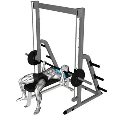 Smith machine incline bench press, chest workout, shoulder strength, fitness, strength training